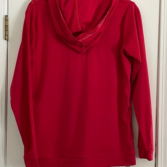 Red Sequin Medium Quacker Factory Zip Up Jacket - Picture 2 of 8